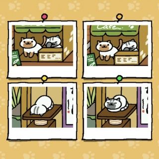 【ねこあつめ】しまぽ頑張る！みたいな４コマになった