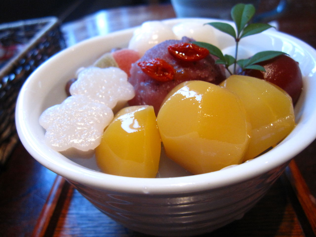 春遠からじ 天神梅あんみつ 船橋屋こよみ 晴れ後時々sweets 春遠からじ 天神梅あんみつ 船橋屋こよみ 晴れ後時々sweets