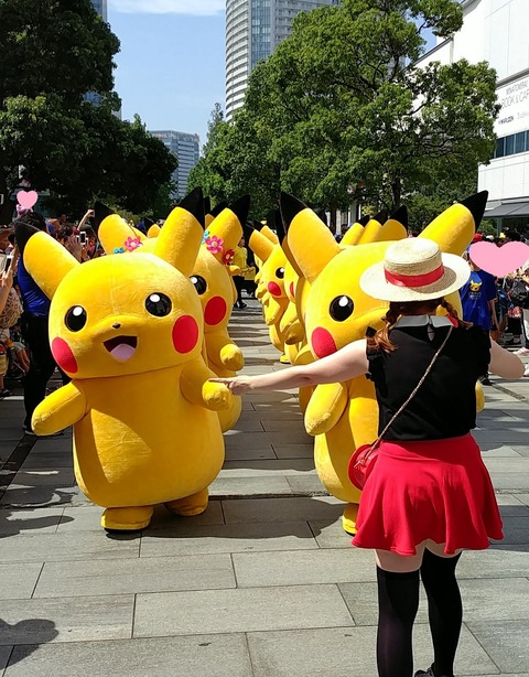 ピカチュウ大量発生2018_05