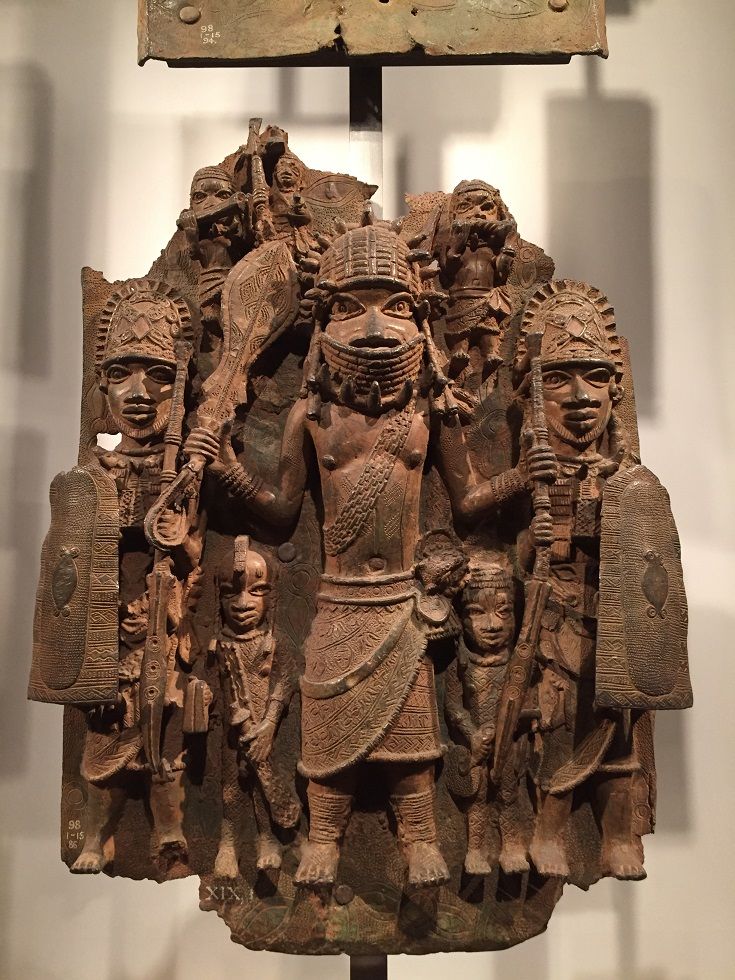 アンティーク ベニン王国 ベニン共和国 エド アフリカ 古い ブロンズ像