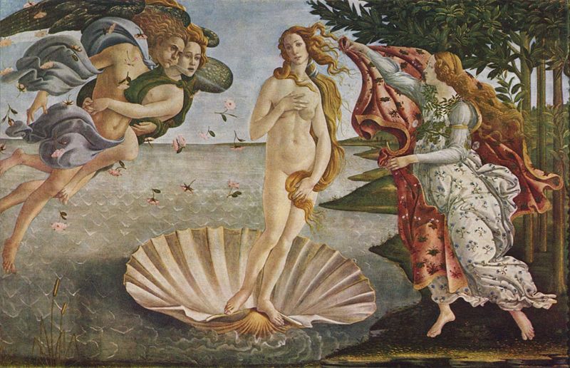 裸婦画を斜めからみるその1 ボッティチェリ ヴィーナスの誕生 フェルメール探訪