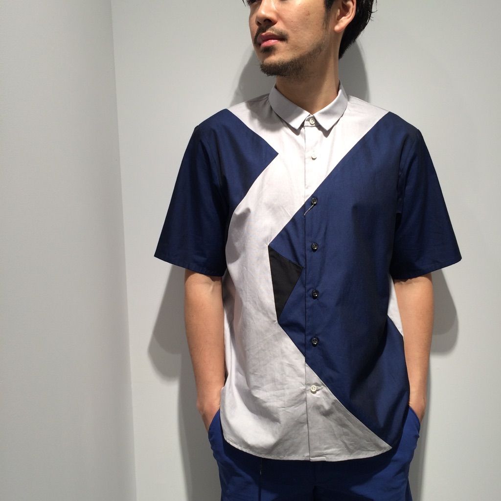 エトセンス 18ssシャツ - ETHOSENS(エトセンス) ⁄ 18SS⁄アシンメトリー