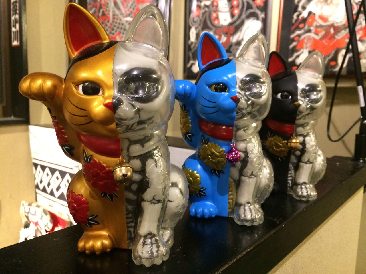 純情・招き猫　真珠光沢エディション　ラッキーキャット　　フィギュア　おもちゃ 純情・招き猫 真珠光沢エディション ラッキーキャット フィギュア