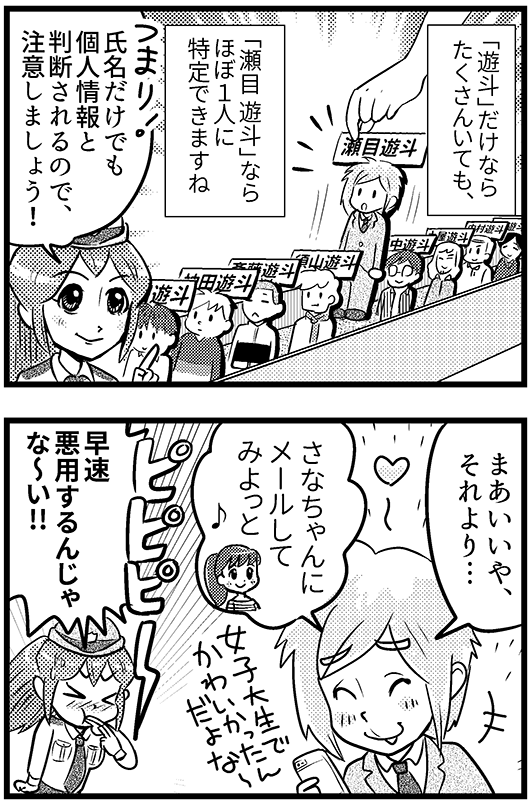 名前だけでも個人情報?4