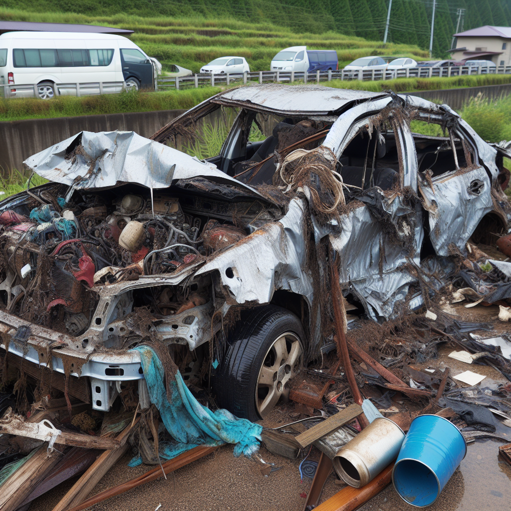 【悲報】年末に車が事故って大破