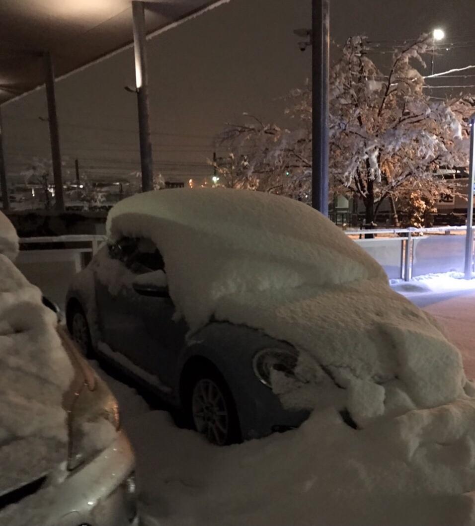 【悲報】雪に埋もれて完全にやる気をなくした、ワイの愛車