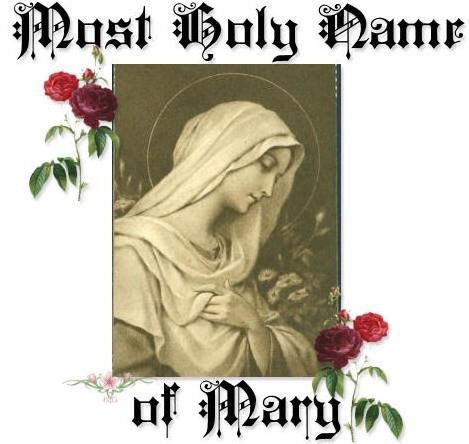 most holy name of Mary 10