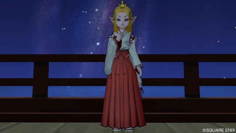 七夕イベントで入手した巫女っぽい服を着てみよう こん棒あっても ひのきなし ドラクエ10ブログ 七夕イベントで入手した巫女っぽい服を着てみよう こん棒あっても ひのきなし ドラクエ10ブログ