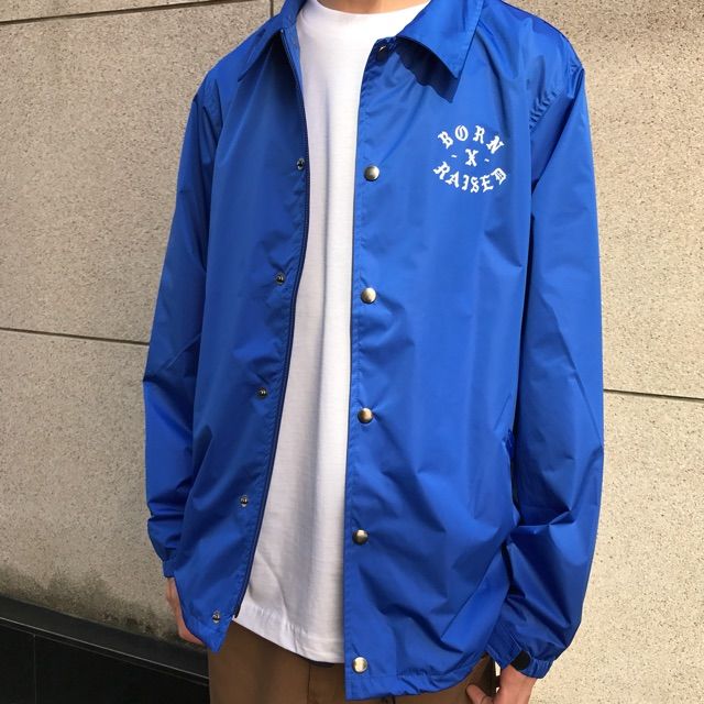 $*$様 BORN X RAISED オリーブ ナイロンジャケット 様 BORN X RAISED オリーブ ナイロンジャケット - メルカリ