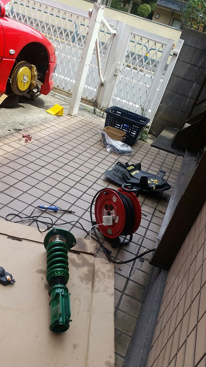 三菱gto テイン車高調 フレックスz取り付け その2 三菱gto好きな私のぺージで す 見てくださいね