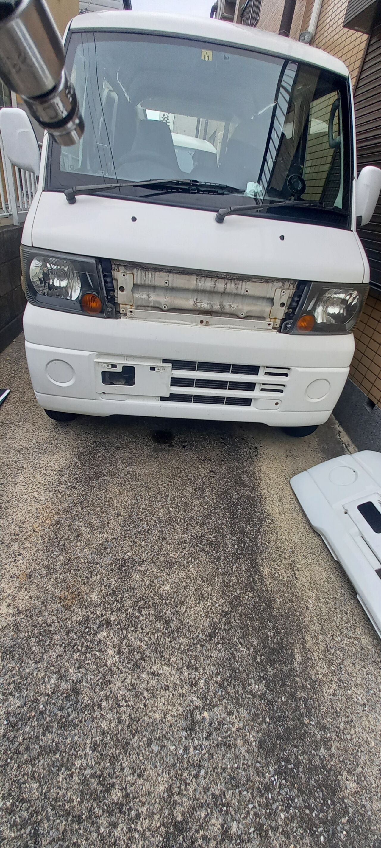 ミツビシ ミニキャブ DS17V 純正 フロント バンパー エブリィ DA17V