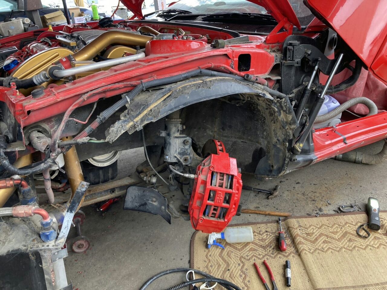 GTO紅 ゲトラグミッション 載せ替え その3 : 三菱GTO好きな私のぺージ