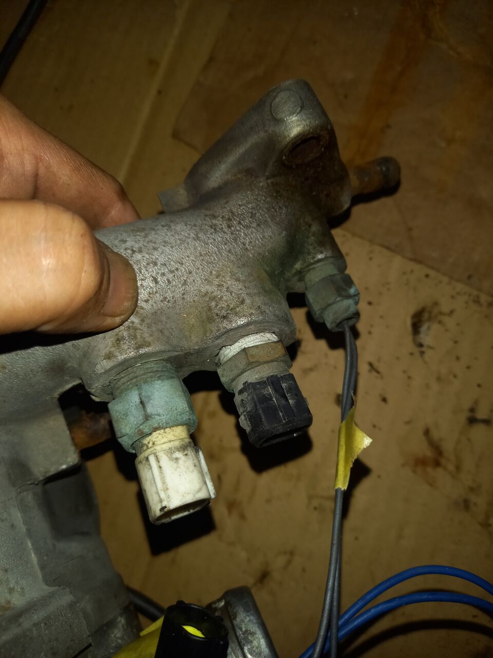 GTO紅 サーモケース(水回りの整備) その3 ECU水温センサーなど