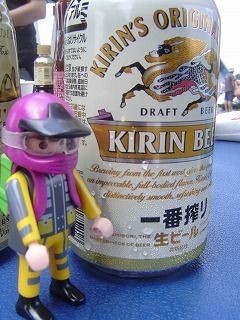 スロライ君とビール