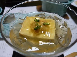 雲丹と豆腐