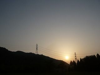 夕暮れ
