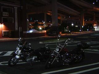 ハーレーとSTEEDと大黒埠頭