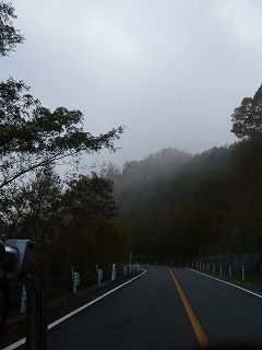 奥多摩周遊道路と霧