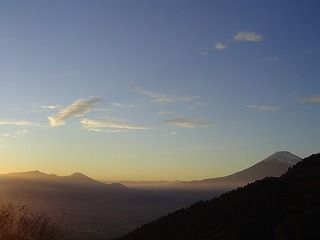 箱根スカイライン展望から富士山