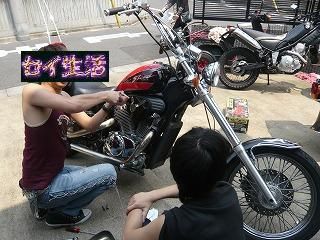 エアクリ作業中