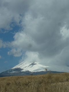 富士山にかかる雲