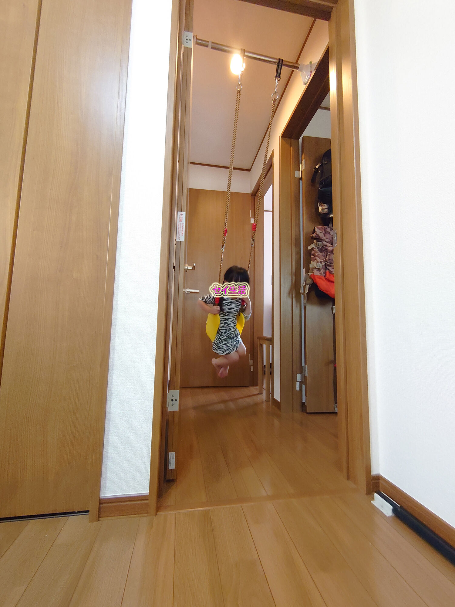 室内ブランコをつくってみた セイ生活 室内ブランコをつくってみた セイ生活