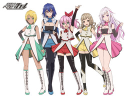 アニメ主要キャラ-ロゴ有