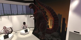 「バーチャルマーケット5」ゴジラブース店内1