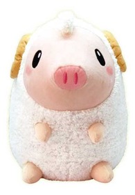 プーギーお座りぬいぐるみ(眠りを誘う白)