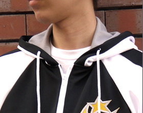 白凰女学院ヨット部パーカー黒フード裏s