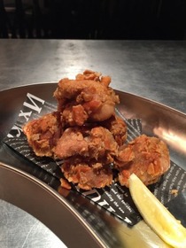 柿の種のから揚げ