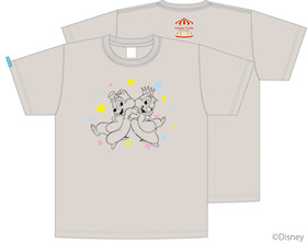 三森すずこオリジナル チップとデールTシャツミックスグレー