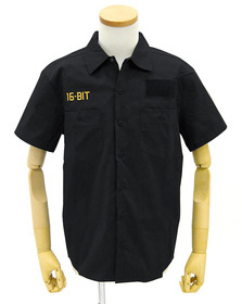 メガドライブワッペンベースワークシャツ前s