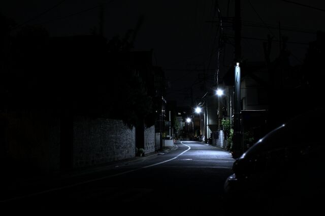 夜の住宅街