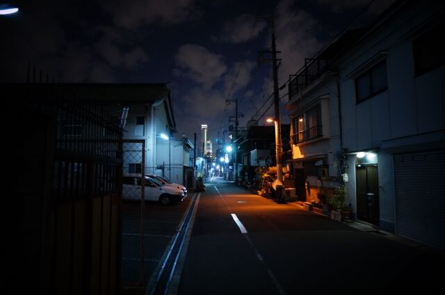 夜の住宅街