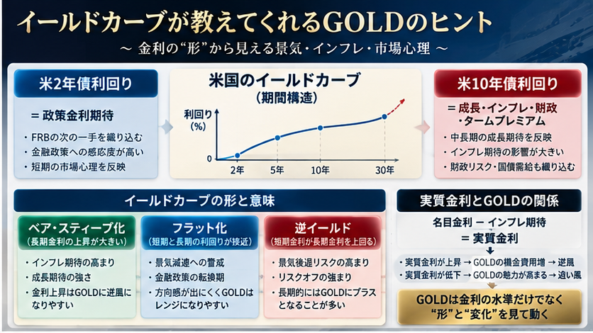 図解：GOLDと米国債イールドカーブ