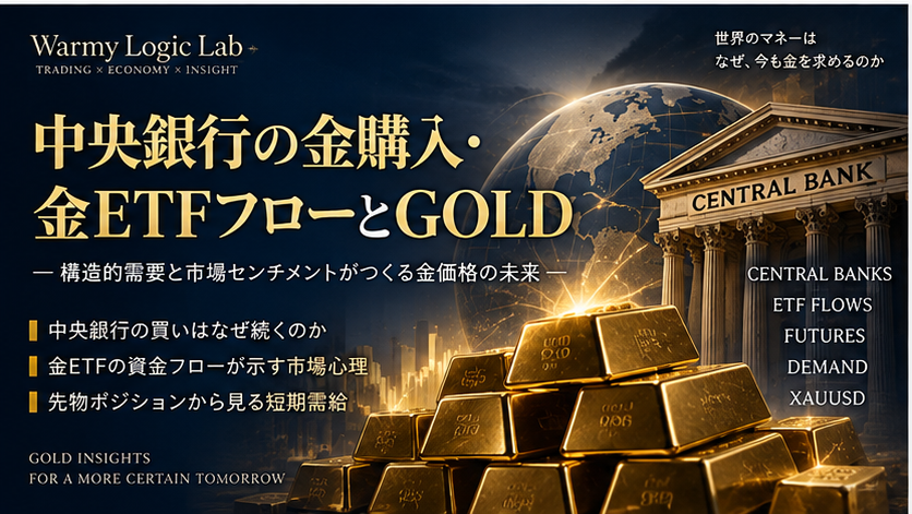 中央銀行・ETF・先物から見るGOLD需給