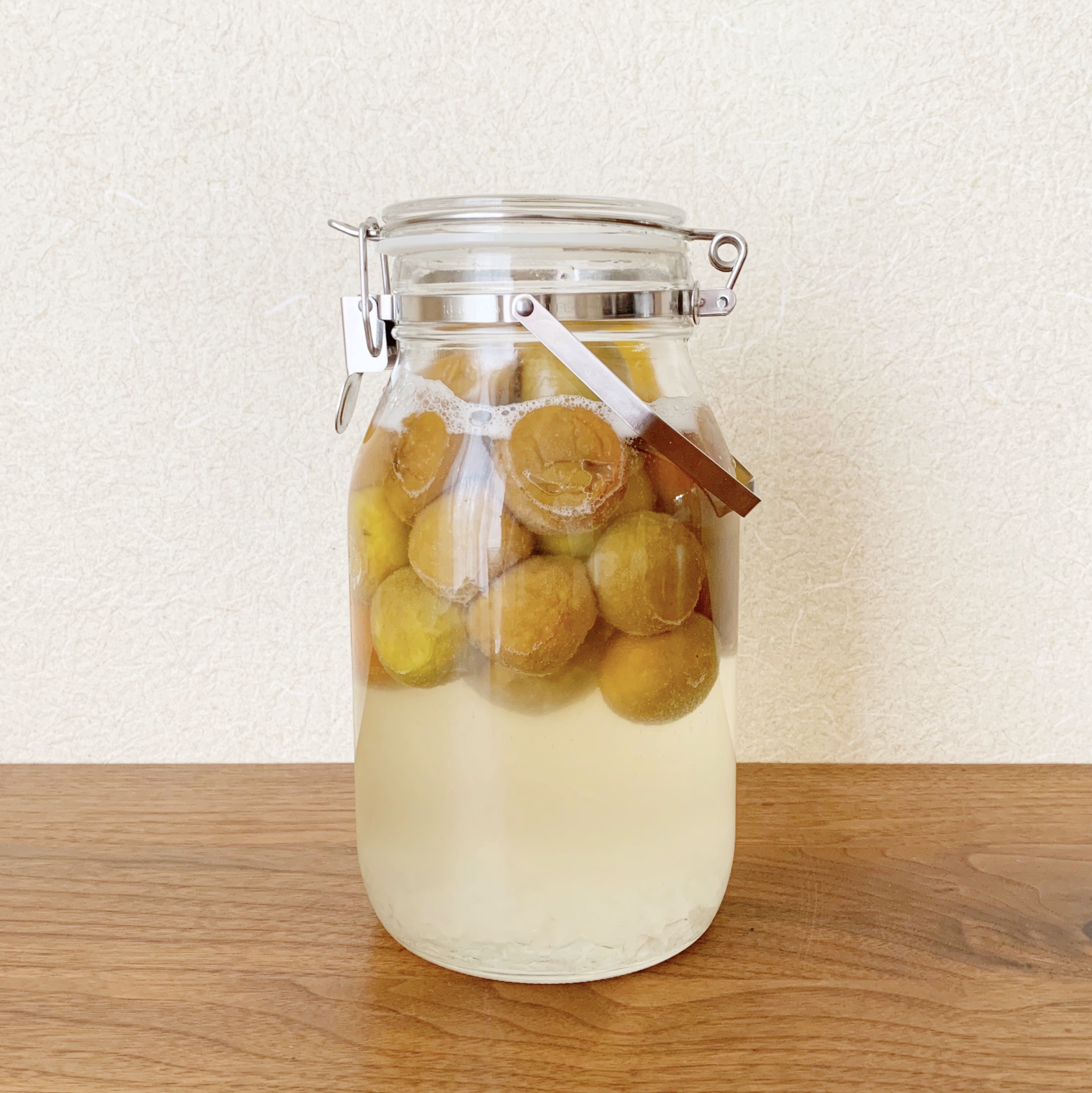 梅 シロップ 泡
