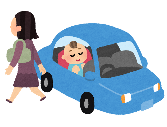 車に赤ちゃん放置