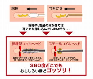 耳アカがごっそり取れる 新型ヘッドの耳かき スクラッチミミング です 王様のアイディア的便利グッズアイデアグッズ発見日記