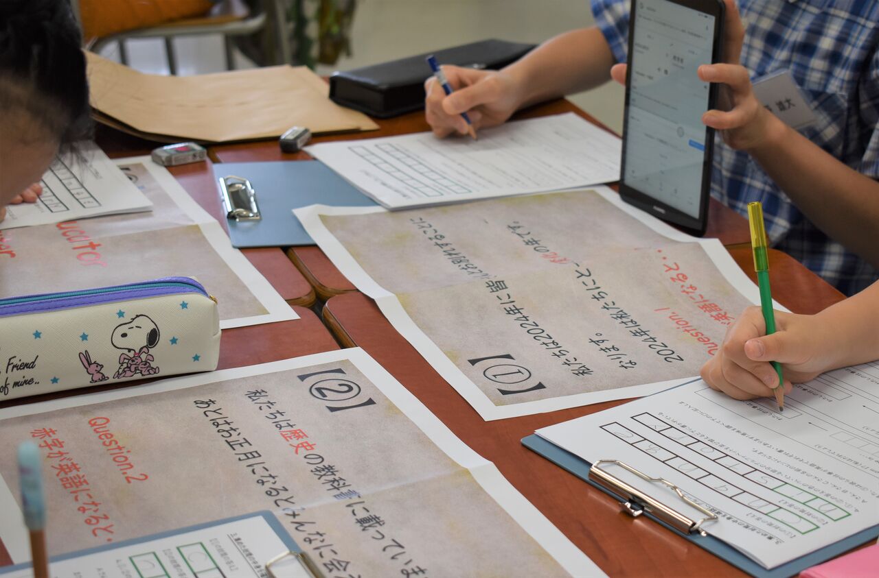 第1回中等部体験入学 真実はいつもひとつ 英語で謎解きクイズ 北斗の日々