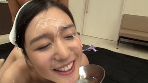  古川いおりの綺麗な顔に大量ぶっかけwwwどろどろ白濁汁化粧が抜けるw 7
