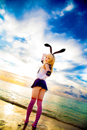 コスプレイヤーのエロい脚！美脚ニーソ画像！ 13