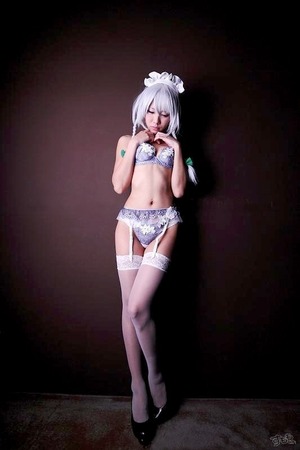 コスプレイヤーのエロい脚！美脚ニーソ画像！ 14