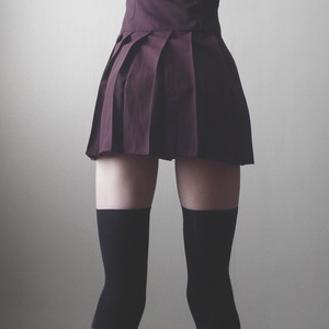  絶妙なふとももの肉付き！ニーソと太腿の絶対領域エロス画像！ 8