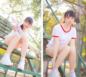 画像：清楚コスプレイヤーの体操服ブルマコスが爽やかエロスでイ！ 9枚