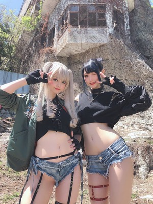 ビッチ感↑↑なデニムホットパンツ女子のエロい下半身画像！ 5