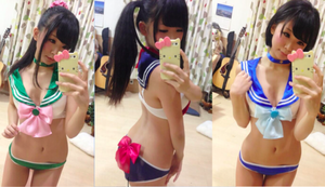 【人気記事】鏡を使ったエロ自撮りで若い体を晒す女の子画像www 22