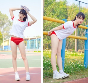 画像：清楚コスプレイヤーの体操服ブルマコスが爽やかエロスでイ！ 3枚