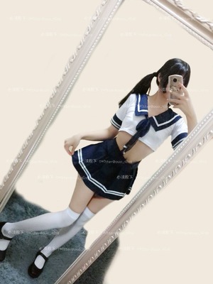 セーラー服ニーソでおま〇こくぱぁ自撮り！清楚ビッチ素人の拗らせエロス！ 2